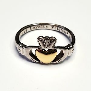 Claddaugh ring.  Size 8.  Unisex.